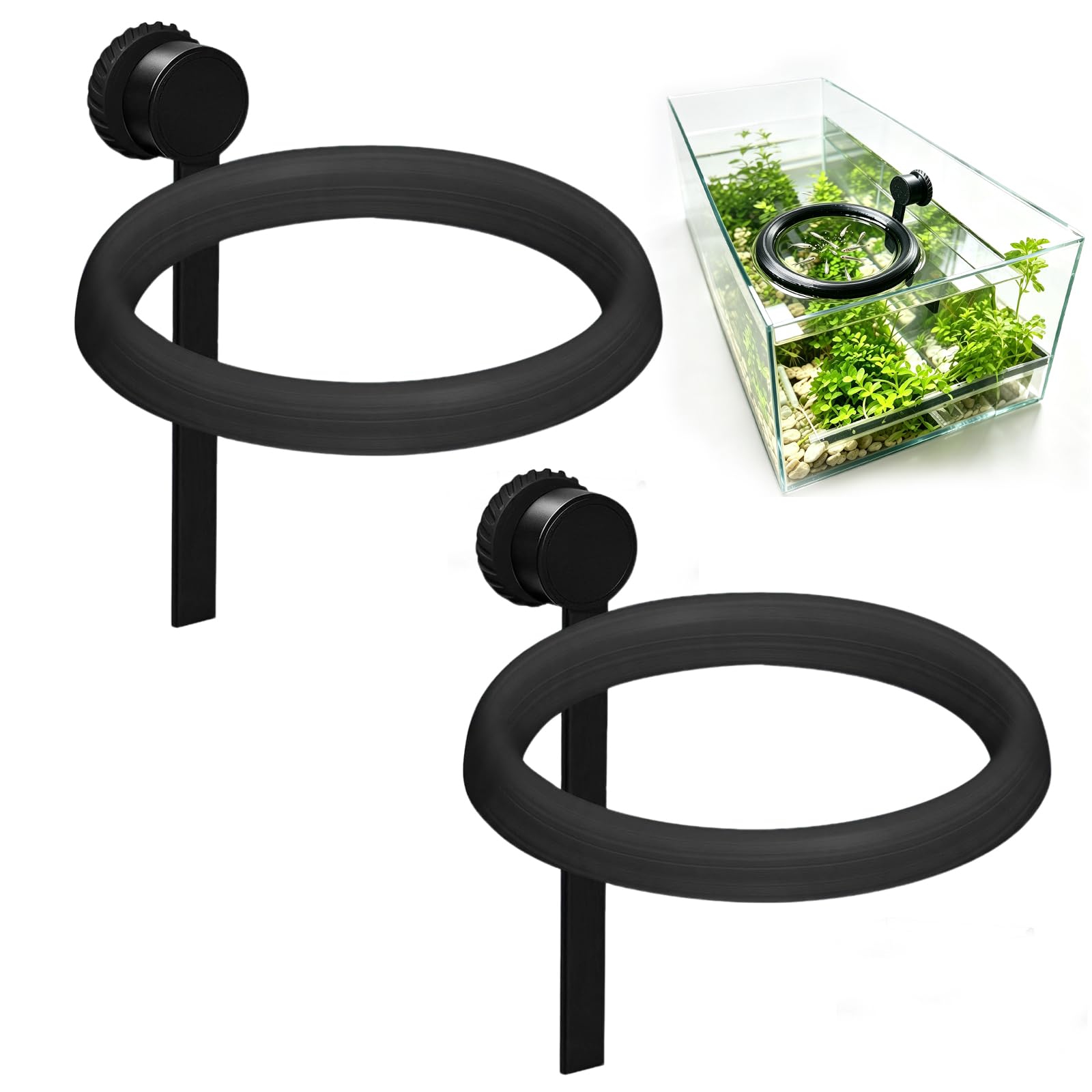 Photo 1 of Pcmursal 2 Pack Magnetic Fish Feeding Ring