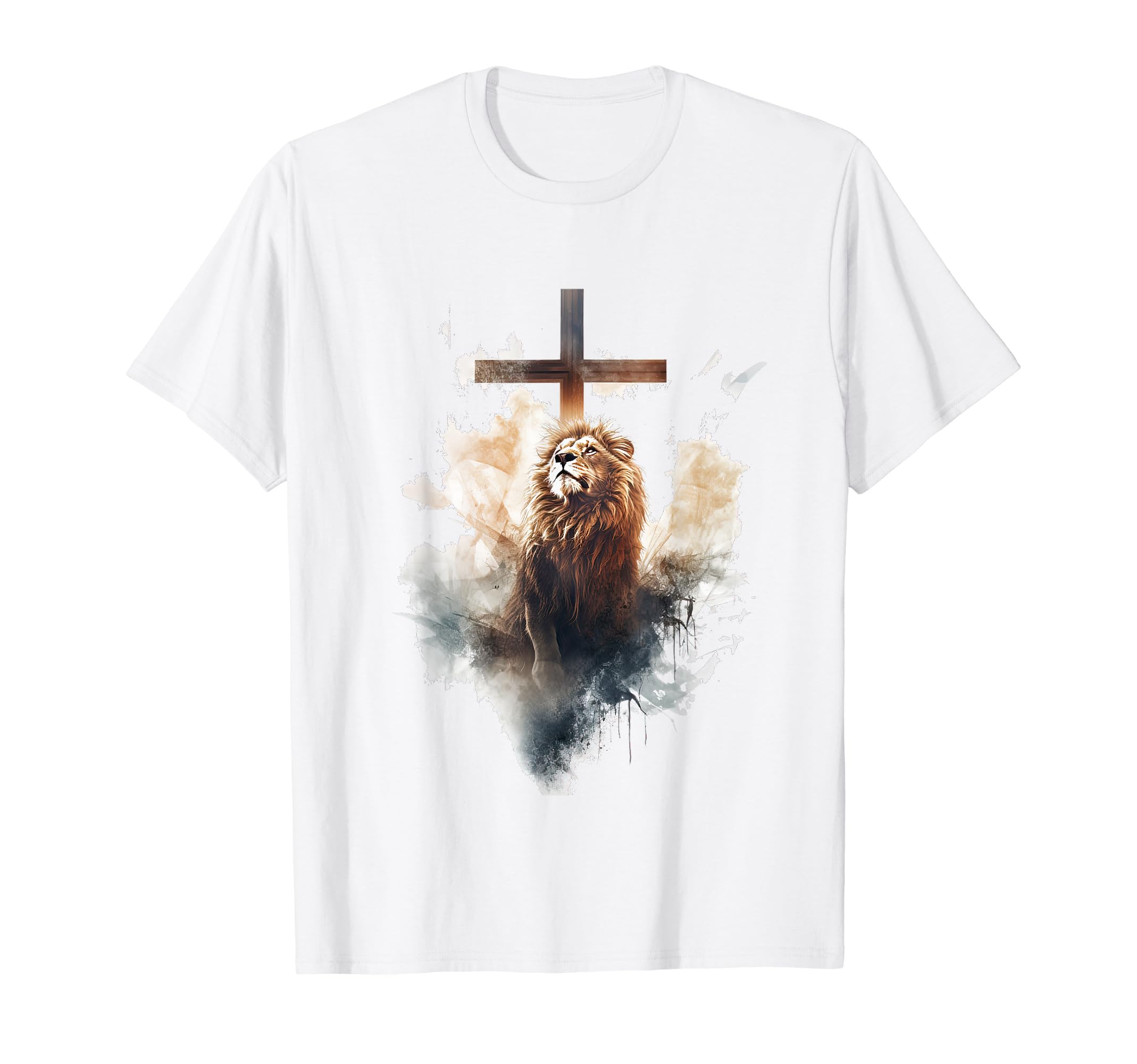 Yeshua The Lion of Judah Christian Cross Design