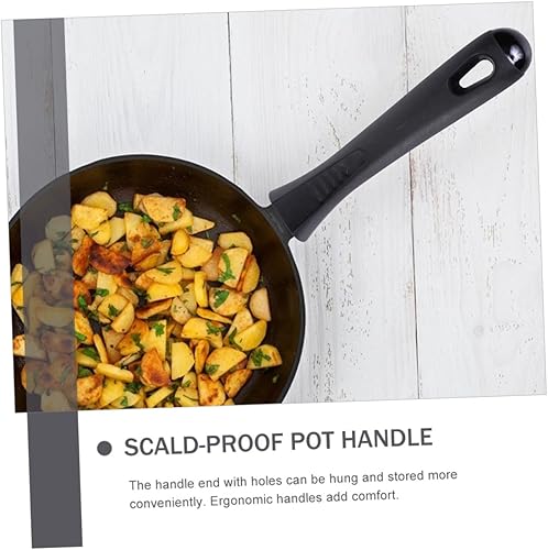 Miniatura 9 de FUNOMOCYA Cacerolas de repuesto con mango de cacerola con asas extraíbles, sartén de campamento, mango universal, mango de olla resistente, tapa de