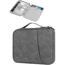 for XPPen Magic Drawing Pad 12.2 Inch Tablet Sleeve Carrying Case with Handle, Water-Resistant Double-Layer Design, Gray