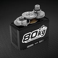 Vista 2 de Power HD WH-176.4 lbs de alto voltaje 1111.0 oz / 0.17 engranaje de acero 1/5º, 1/6 servo 176.4 lbs HPI 5B 5T LOSI Baja 5IVE-T 5T ROVAN Incluye