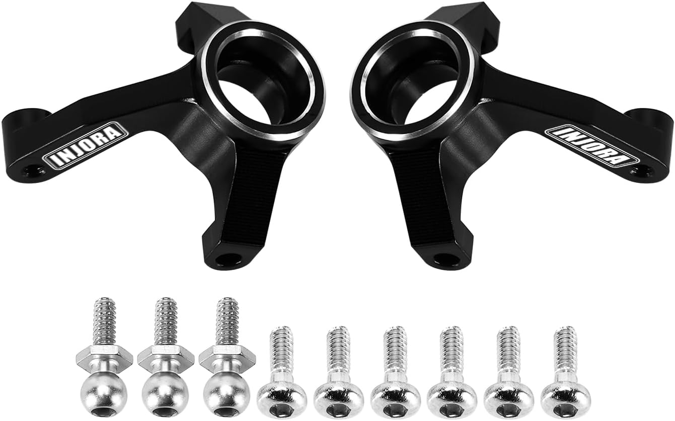 INJORA Aluminum Front Steering Knuckles, Caster Blocks C Hubs and Rear Hubs for Buggy Losi Micro-B/Micro-T