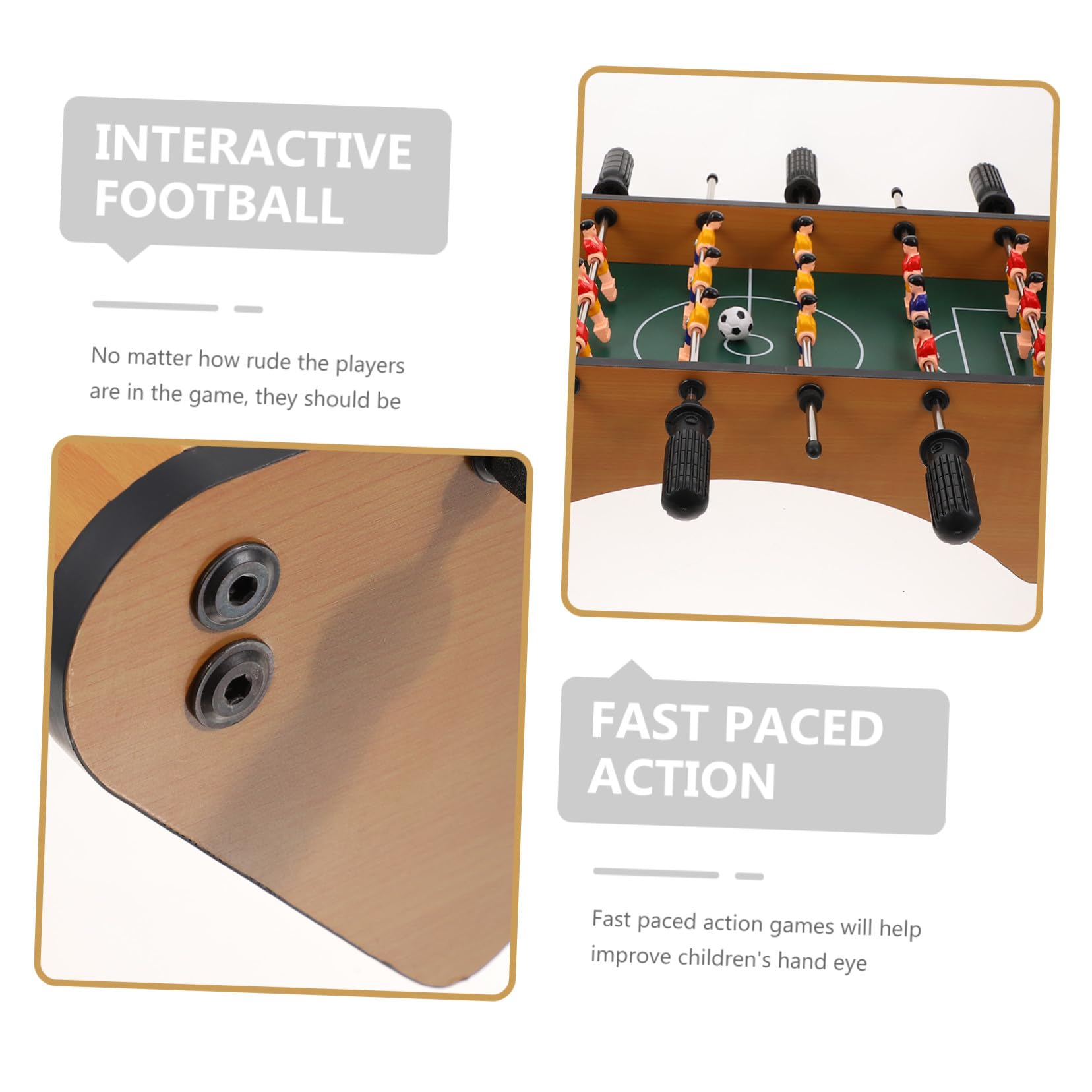 Gioco da Tavolo Calcio Balilla per Ragazzo Ragazza e Famiglie, Plastico Resistente Verde, Miglioramento Coordinazione Mano-occhio, Gioco Interattivo per Casa