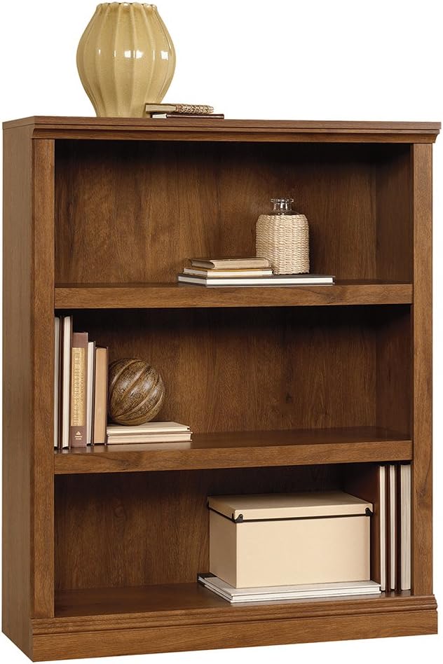 Sauder Bookcases Bundle - 5 Shelf and 3 Shelf (Oiled Oak Finish)