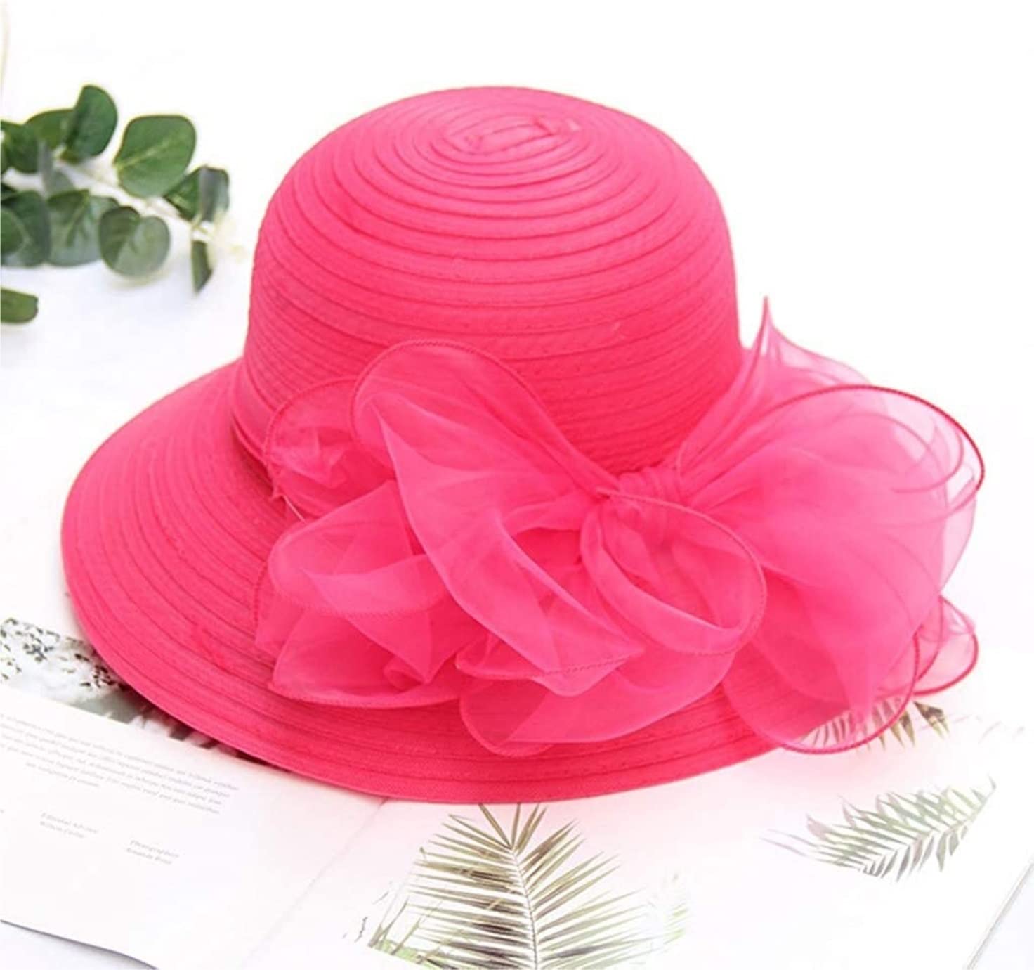 Cappello Di Paglia Da Donna, Tesa Larga, Pieghevole, Colore Beige - Perfetto Per Spiaggia, Vacanze E Sole