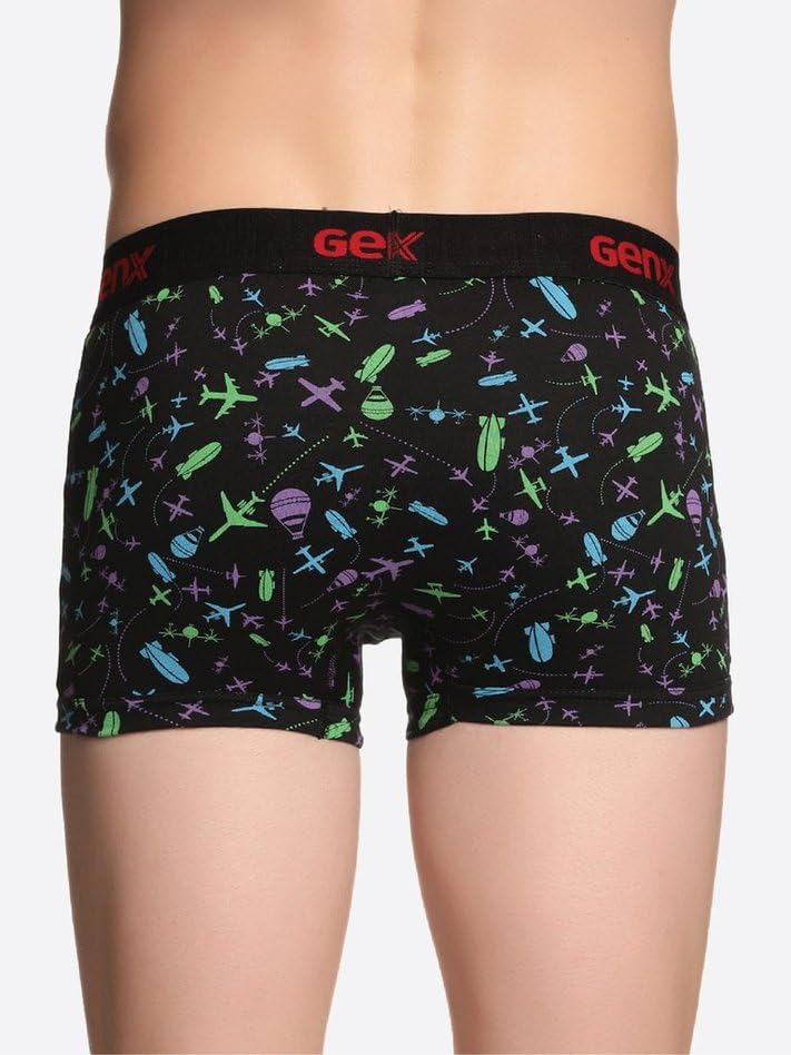 Image of Genx Jazz Printed Trunk - Elegant, Trendy&Comfortable, 100% Combed Cotton Men's Underwear(Colors&Print May Vary)