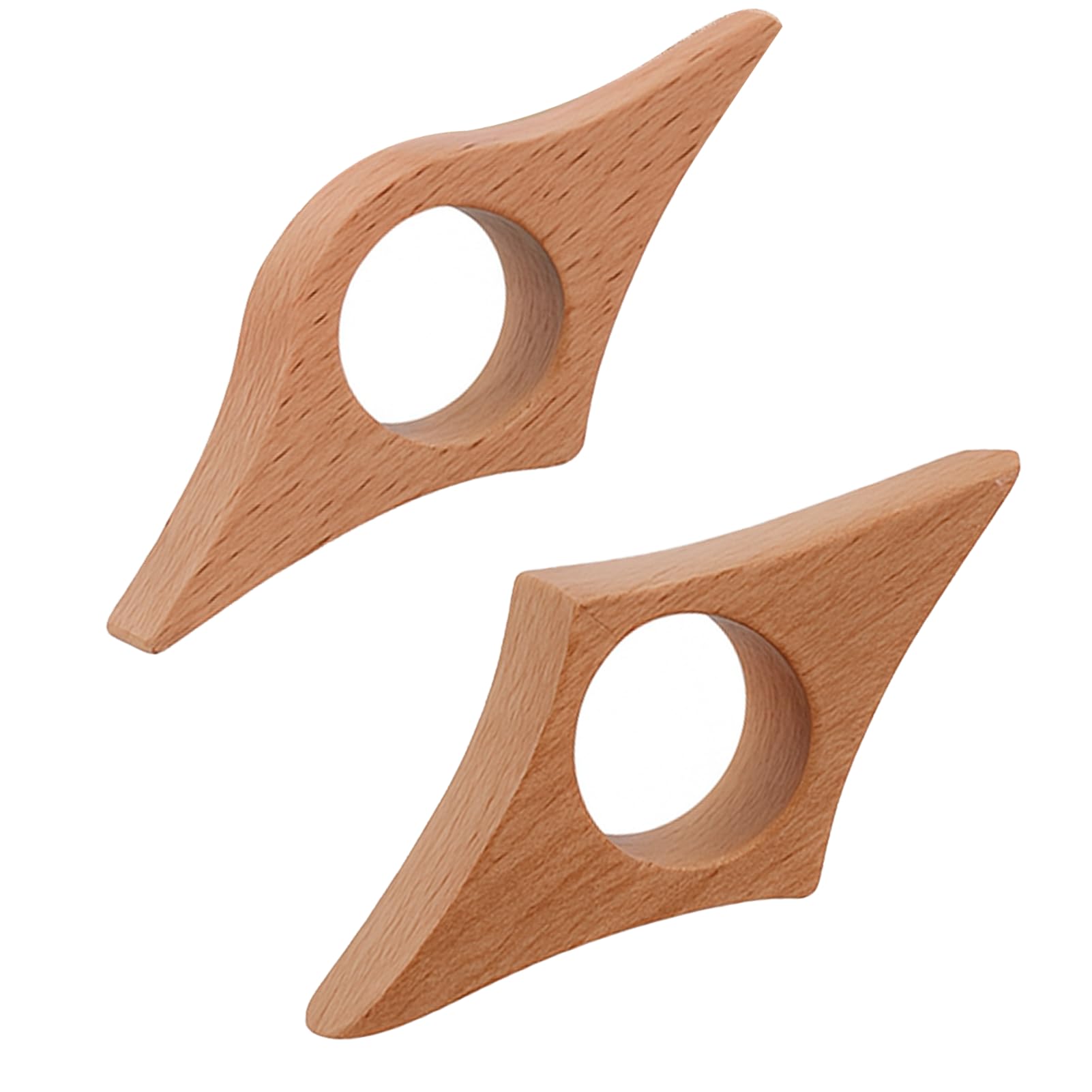 2 Stück Buchhalter aus Holz, für Blumenbücher, Daumenring, Lesezubehör für Lehrer, Buchliebhaber, 8,5 x 3,5 x 1,5 cm