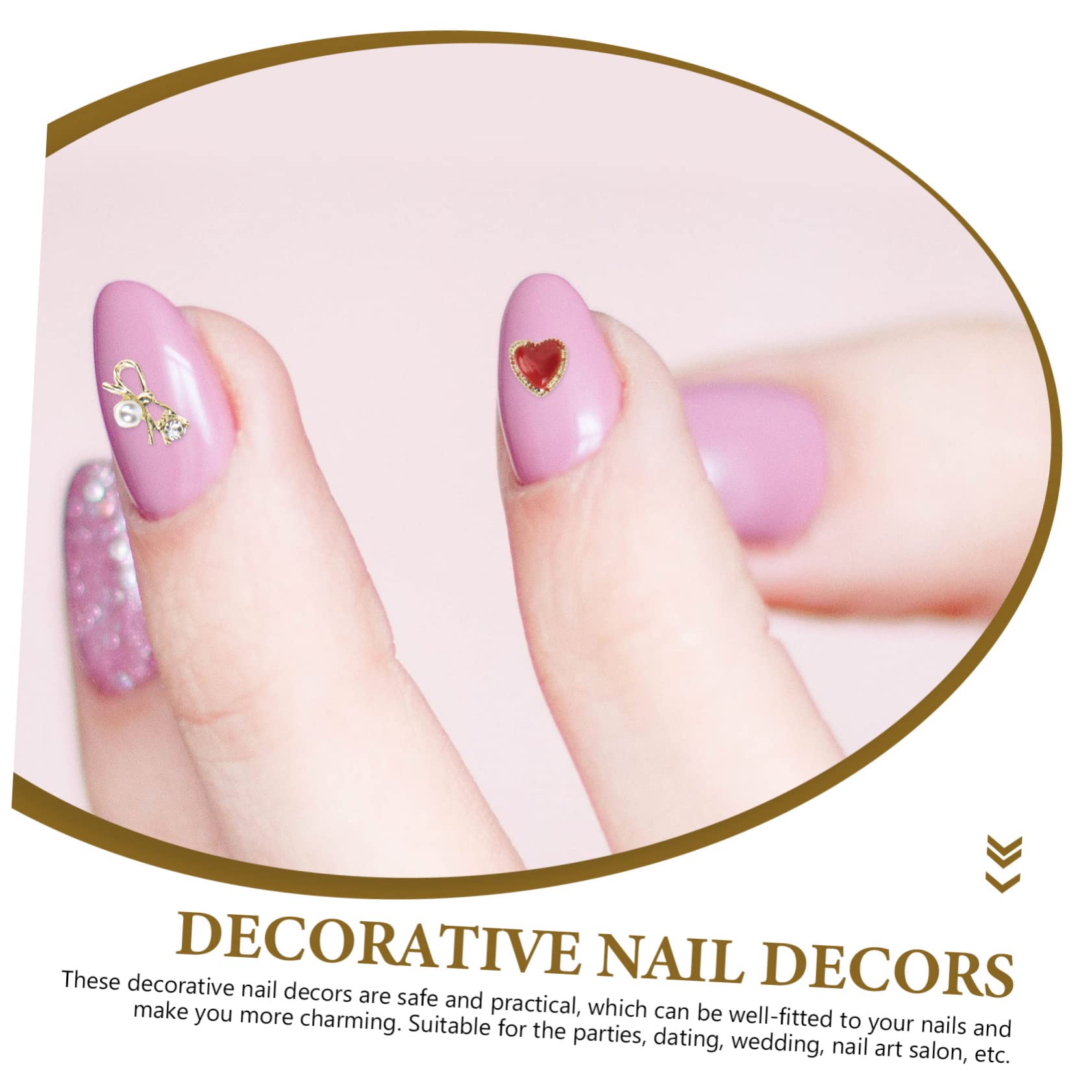 FRCOLOR 300pièces Décorations De Nail Art Alliage De Charms Uniques Pour Manucure Et Bijoux De Fournitures Créatives Pour Et Professionnels