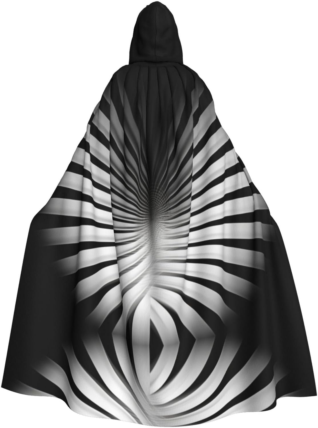 Black and white glare Unique Darkness Poncho Shawl - Customizable Wearable Blanket for Women, Perfect Halloween Costume Accessory, Knight, Akatsuki, and More