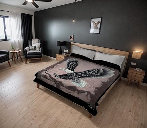 Miniatura 9 de SOLARON Manta de visón súper gruesa coreana tamaño individual 63 "x 87" rosas rojas BM60