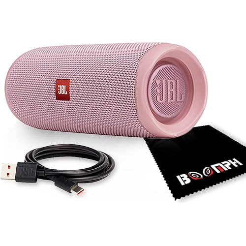 JBL Flip 5: Portable Wireless Bluetooth Speaker, IPX7 Waterproof - Pink