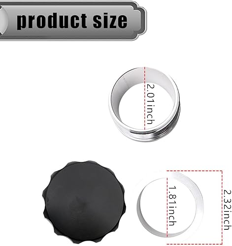 Miniatura 2 de ZKFAR 1 tapón modificado para llenado de aceite de motor para automóvil, cubierta de tanque de agua de metal impermeable de 2 pulgadas, tapas de