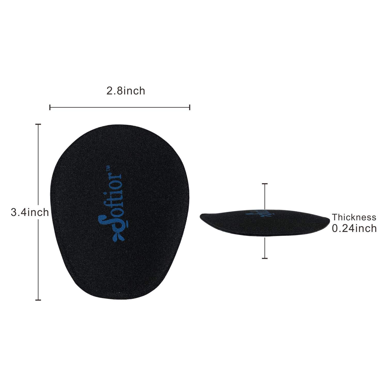 Cojines de bola de pie para mujer, 3 pares – Insertos de espuma adhesiva para zapatos de tacón alto – Plantilla acolchada para alivio del dolor metatarsiano, soporte antideslizante en el