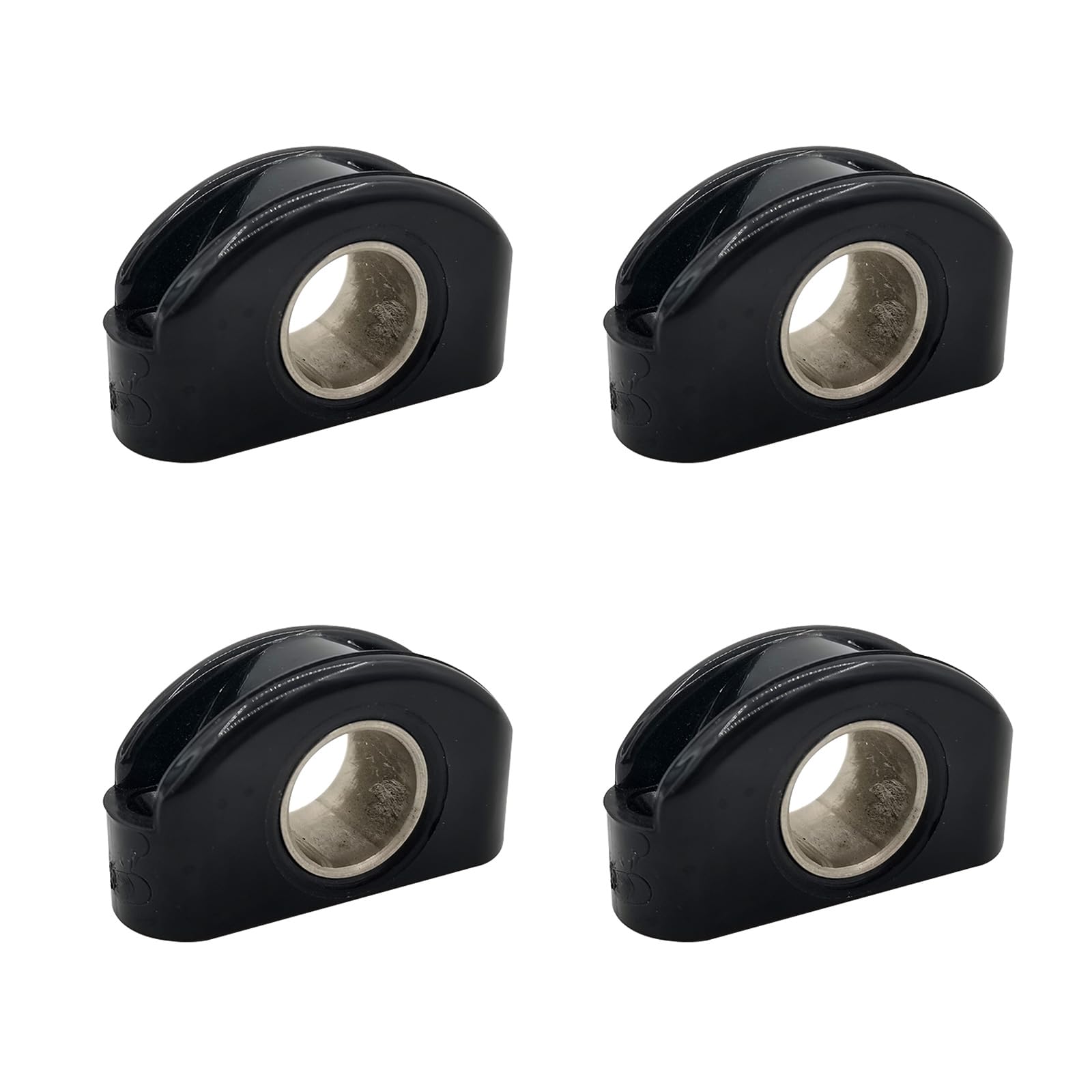CUNZJIA High Strength Nylon Marine Rope Guide Fairlead Bullseyes Fitting Nylon Pulley for Boat Deck Cable Management