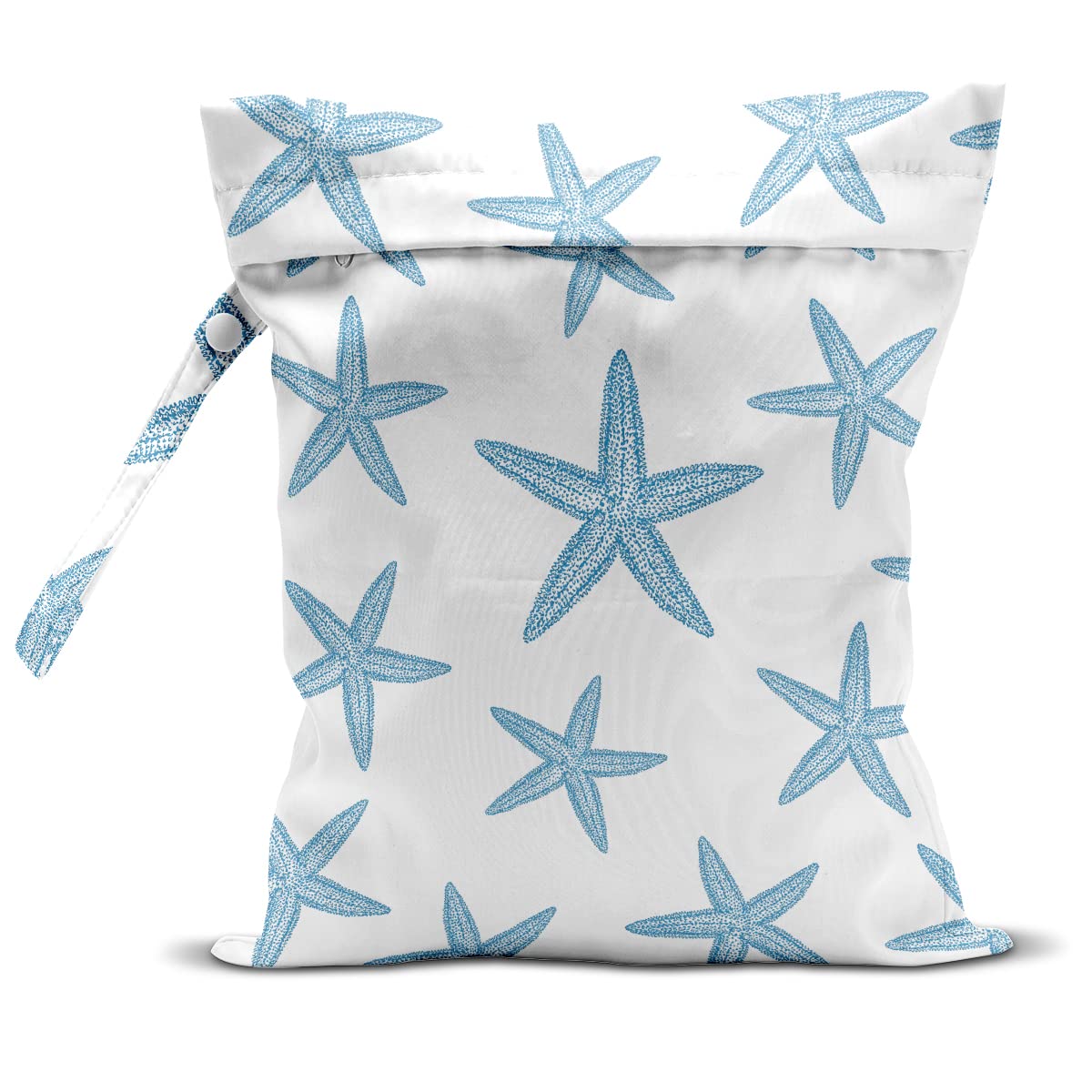 Wet Bag, Wet Dry Bag, Wet Bag for Swimsuit Travel Beach Pool Diapers Dirty Yoga Gym Clothes Makeup Bag Beach Wedding Supplies Waterproof Reusable Shell Pearl Starfish Gifts