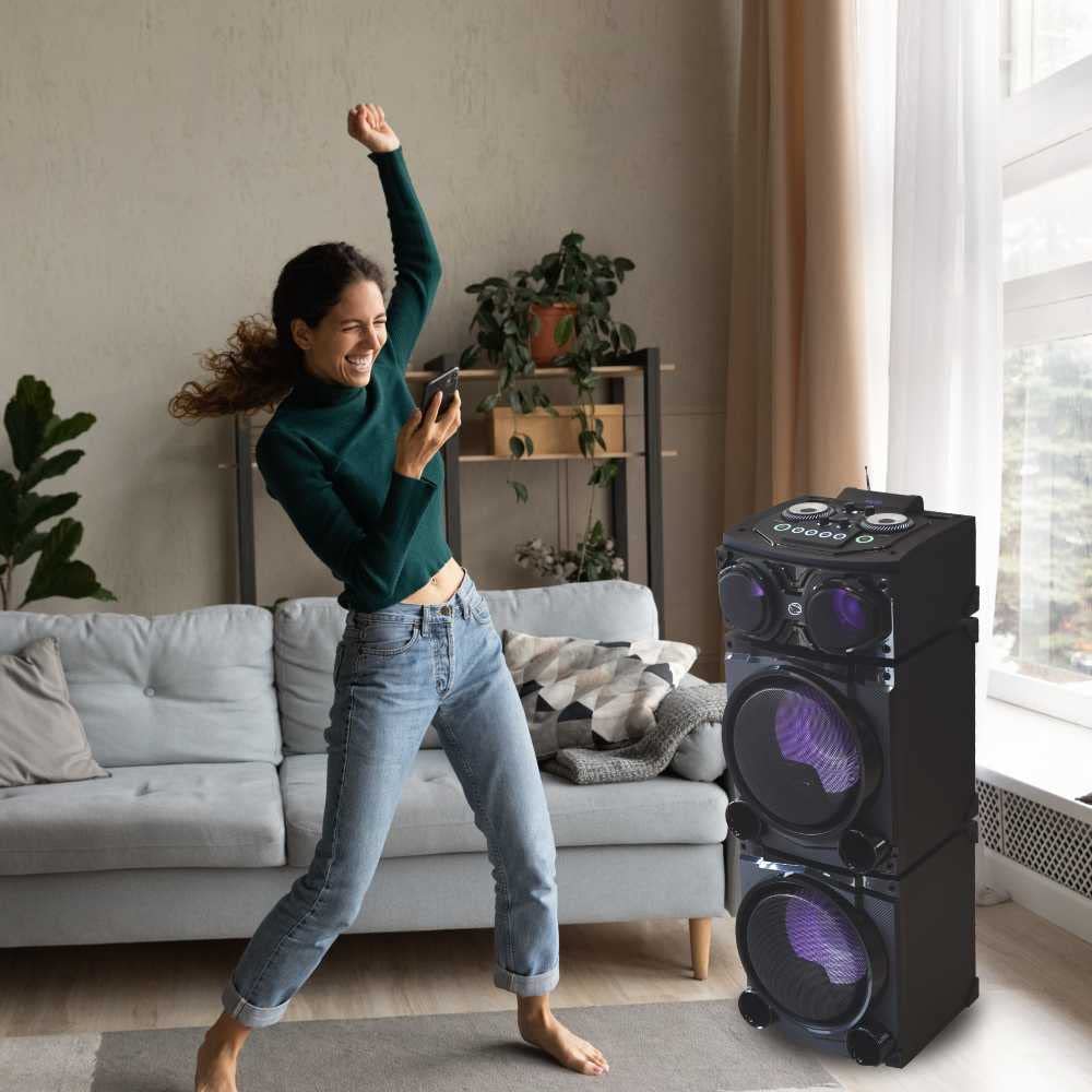 Altavoz Bluetooth Karaoke Torre Estéreo Módulo ALECUBE SPK5520