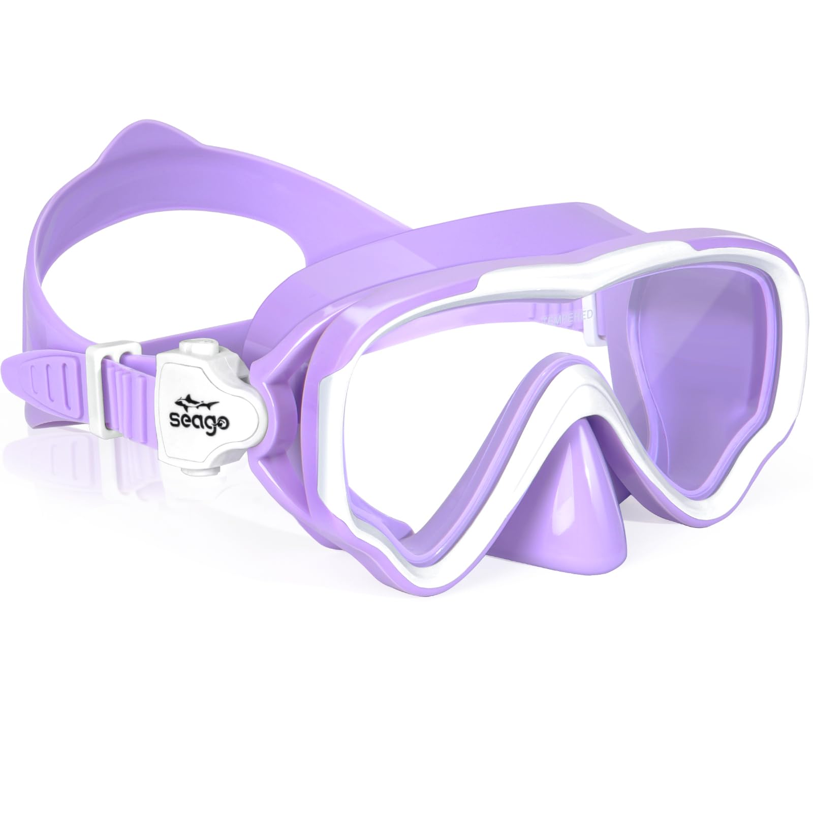 Seago Kids Swim Goggles Snorkel Diving Mask for Youth(5-15), Anti-Fog 180° Clear View