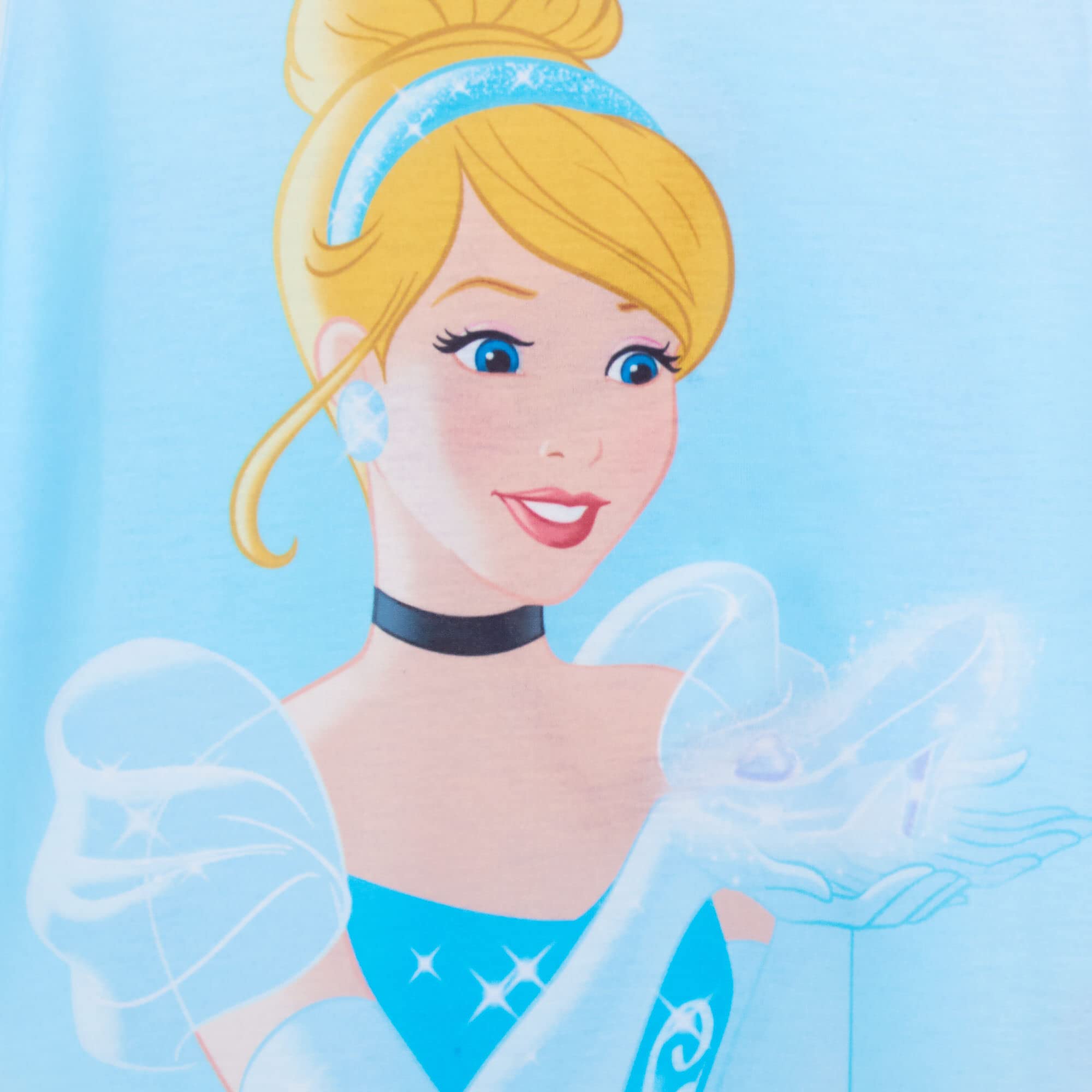 Disney Set di 3 T-Shirt Principesse per Ragazze, Ariel la Sirenetta, Tiana e Cenerentola, Magliette a Maniche Corte