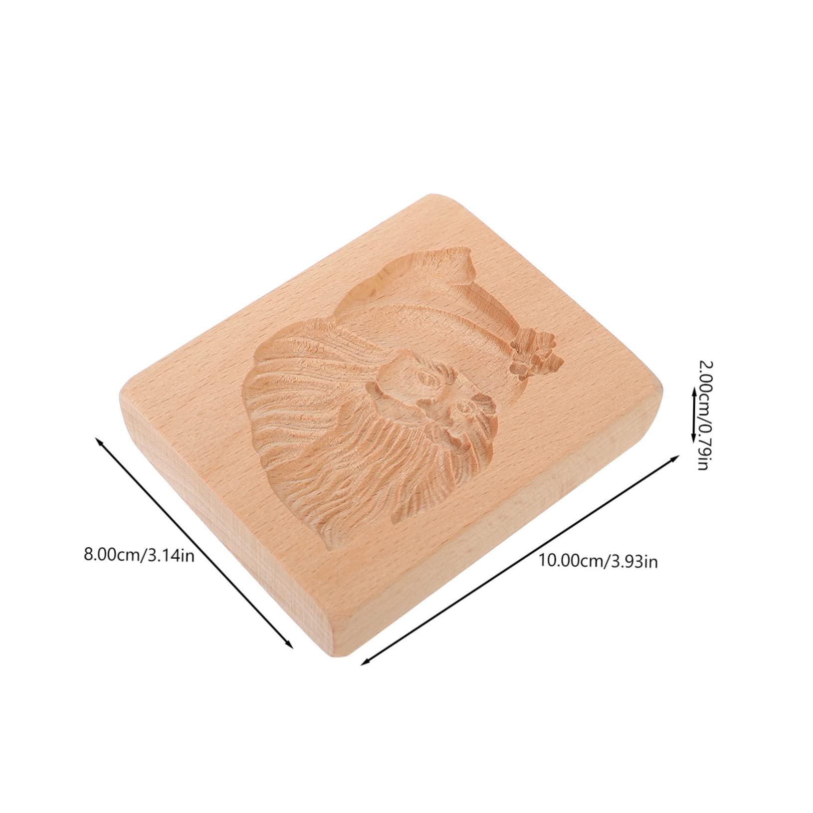 Alipis 3 Piezas cortador de galletas de madera hombre relleno de gelatina Día festivo fondant casa cortadores de galletas navideñas molde para hornear de navidad Baking Accessory