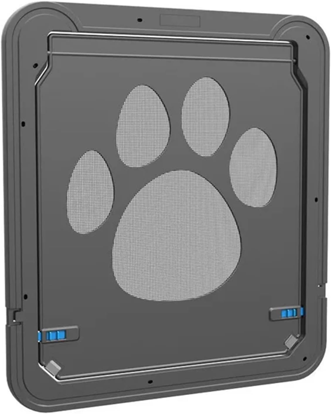 JvFbjLF Lockable Plastic Pet Door With A Safety Flap And Mesh Screen For Tunnel-style Fencing