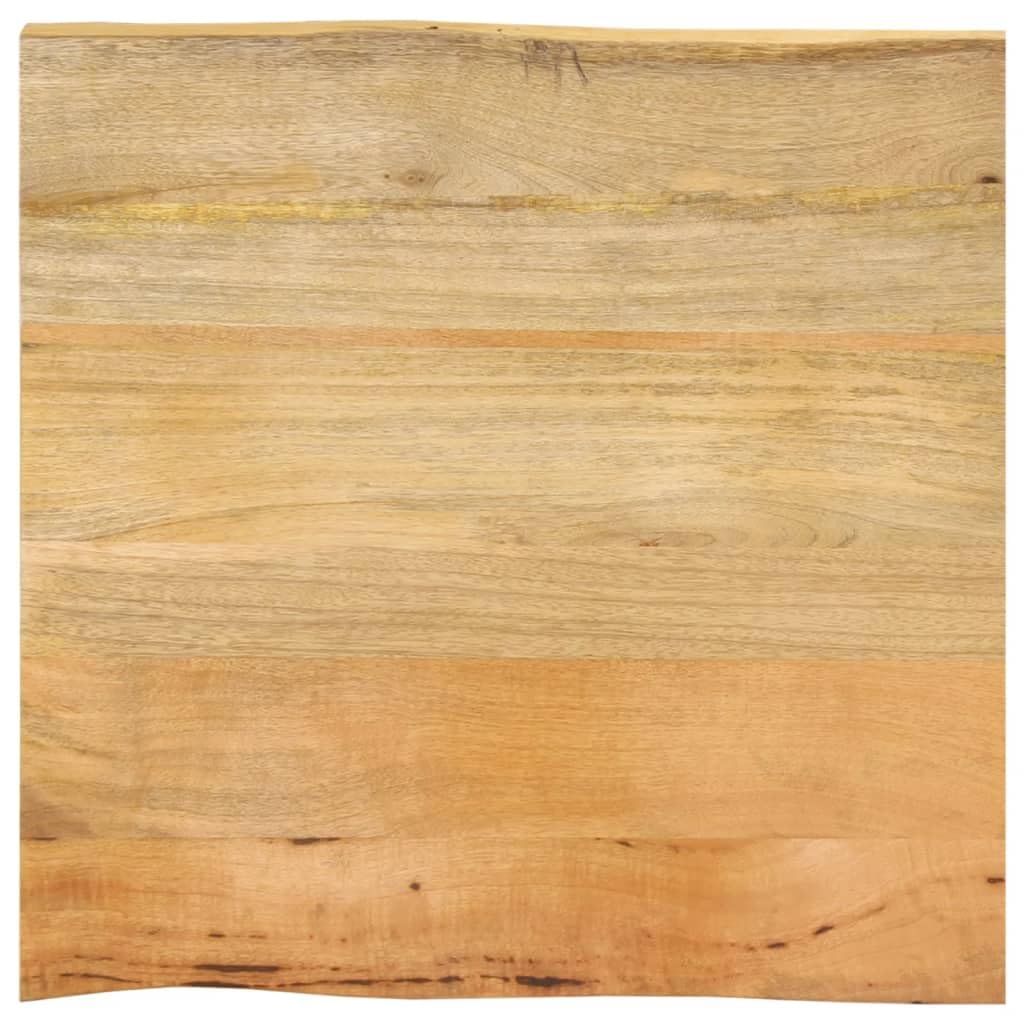 vidaXL Tischplatte, Holztischplatte mit Baumkante, Ersatztischplatte für Couchtisch Beistelltisch Esstisch, Holzplatte, Massivholz Mango