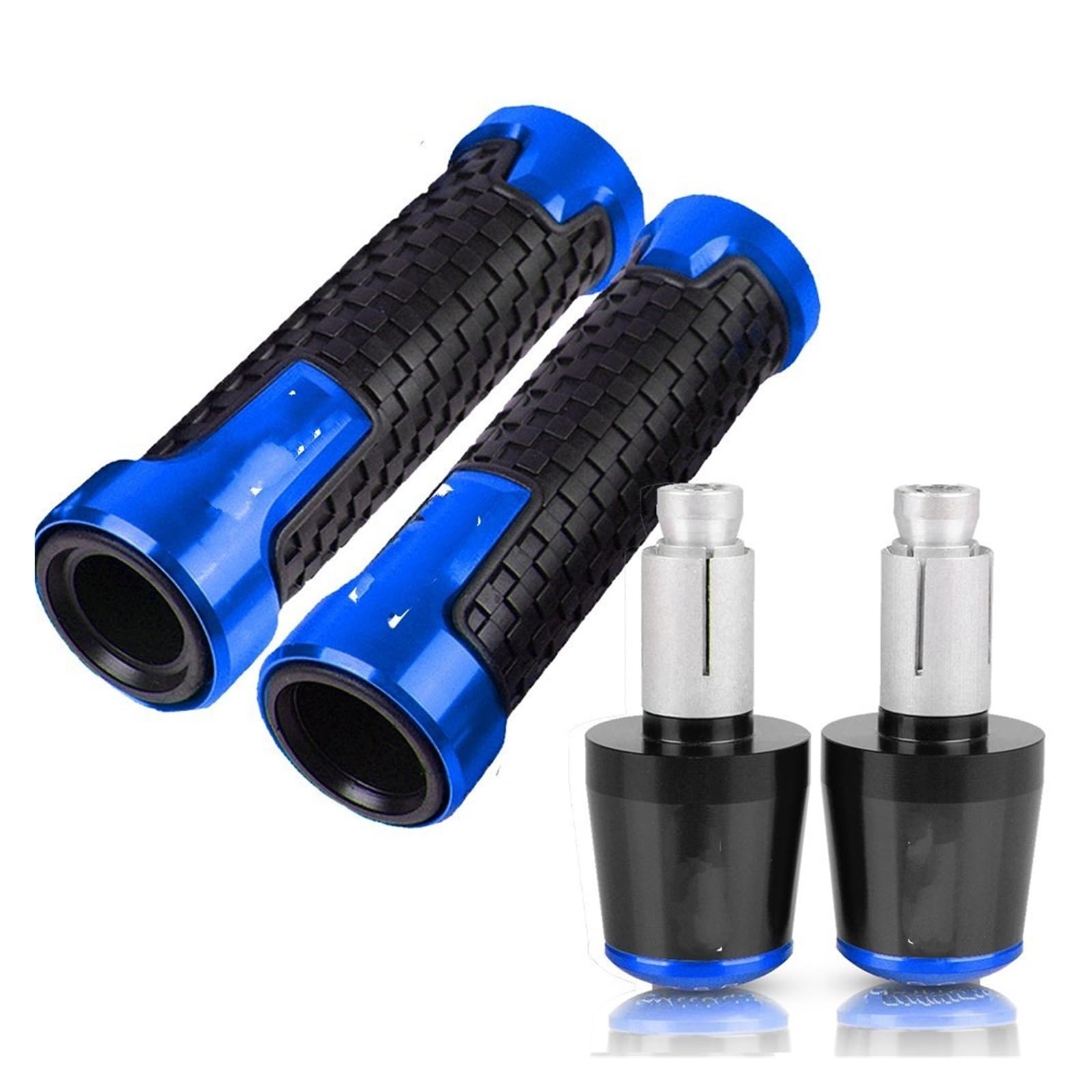 Pbqenxb Blue Break And Clutch Levers For Kawasaki For Z750 2007-2012 Motorcycle Cnc Aluminum Brake Clutch Lever Handlebar Handle Grips End(Blue)