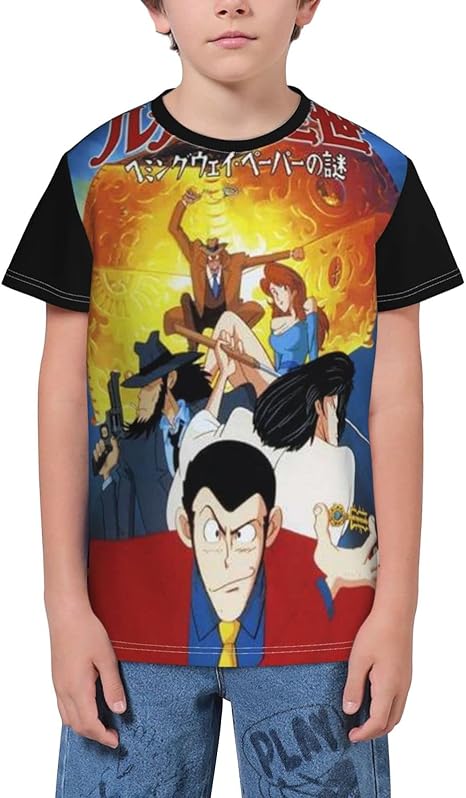 Amazon Co Jp ルパン三世 キッズ Tシャツ 男女兼用 カジュアル ファッション 短袖 通学 シャツ Diy 日常着用 Tシャツ L ホーム キッチン