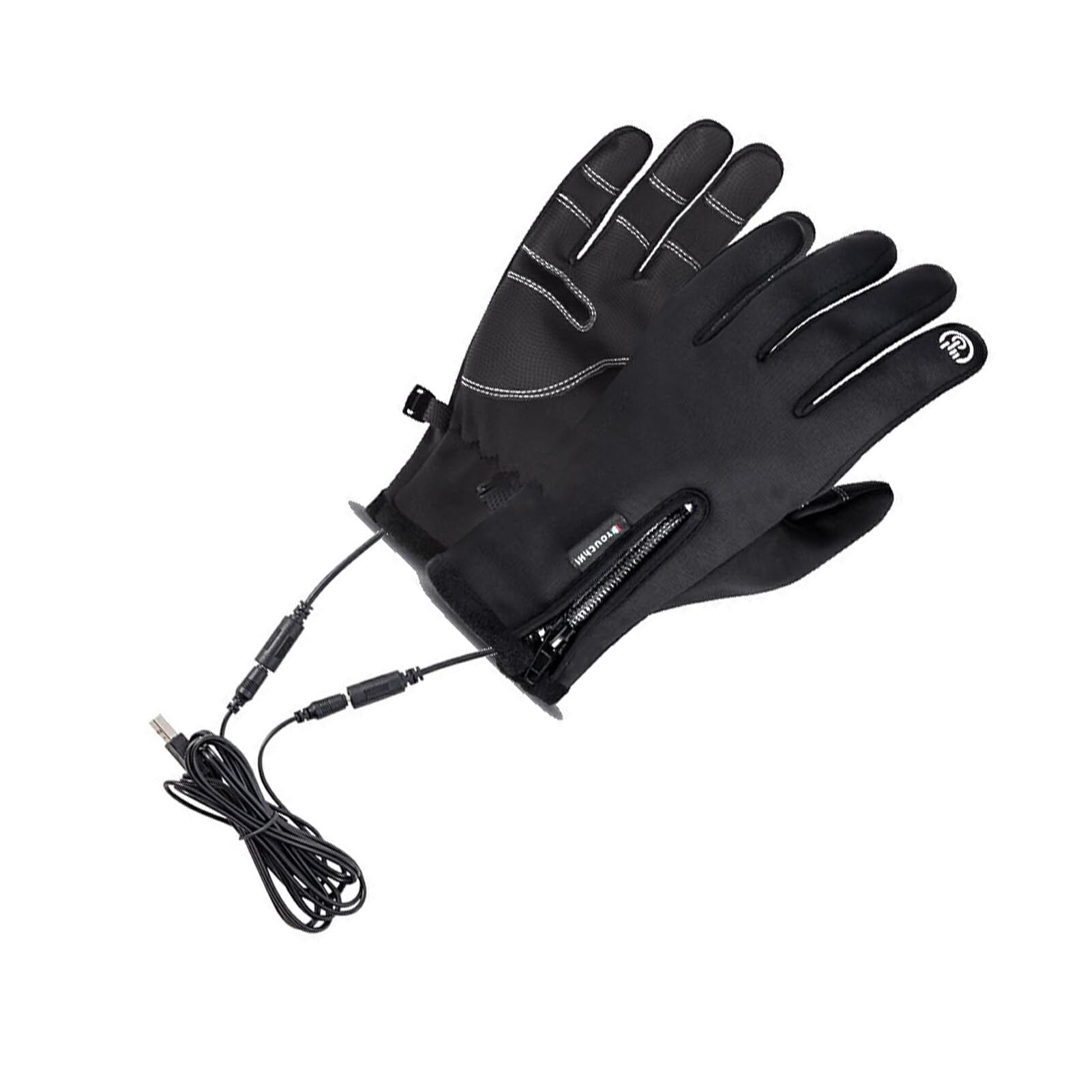 rongweiwang Fahrradhandschuhe für den Winter, Touchscreen für bequemes Telefonieren unterwegs 1. Hochelastische beheizte Handschuhe Winterhandschuhe 