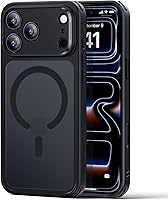 Vista 100 de ESR Funda magnética MagSafe de grado militar compatible a prueba de golpes y resistente al amarillamiento para iPhone 14 Pro Max, color negro