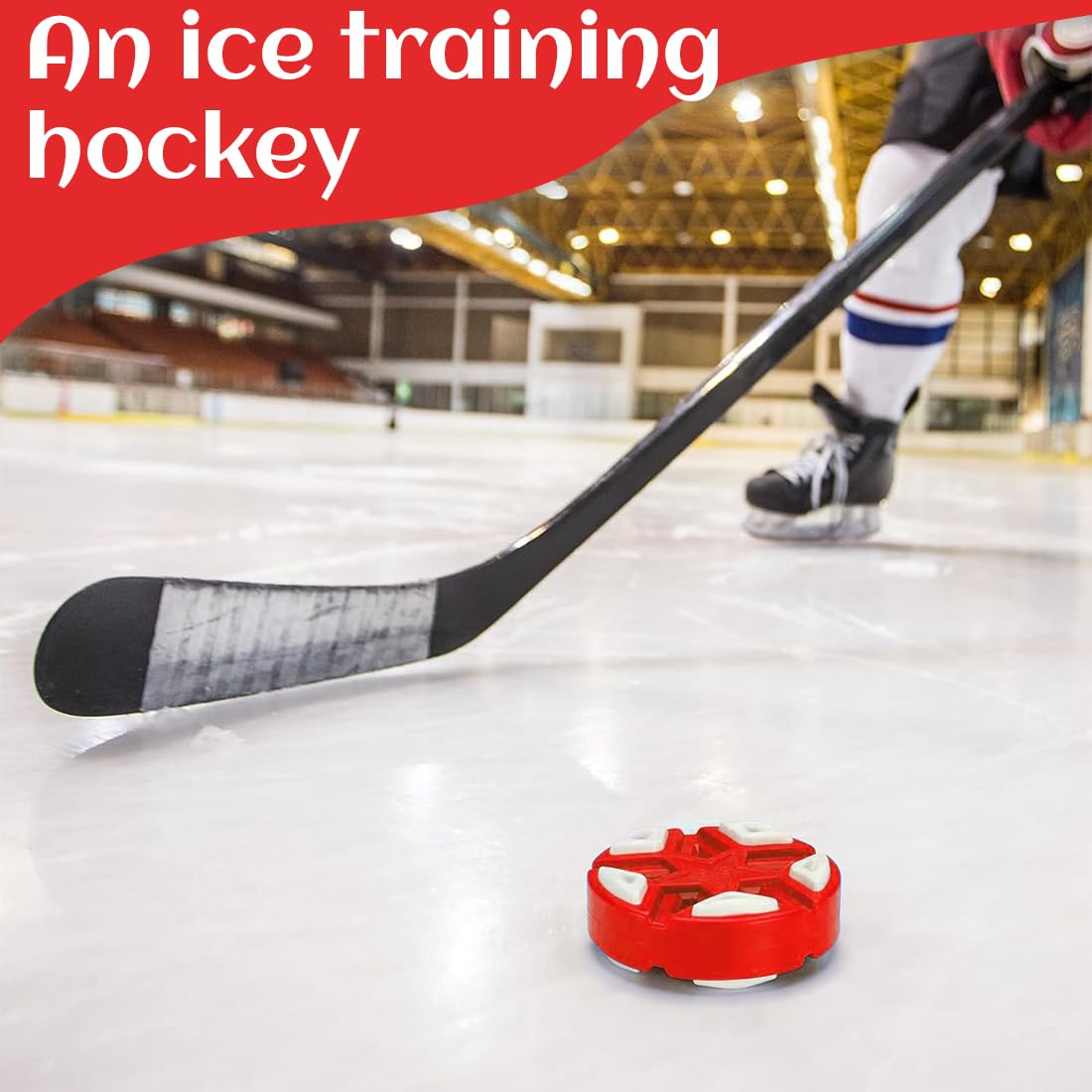 NHQZ NHQ Rondelle de Jeu de Hockey à Roulettes,Hockey Sur Glace,Roller Hockey,Rondelle de Hockey à Roulettes en Plastique de Hockey de Rue pour Balles Intérieures Extérieures au Sol,Facile à Glisser