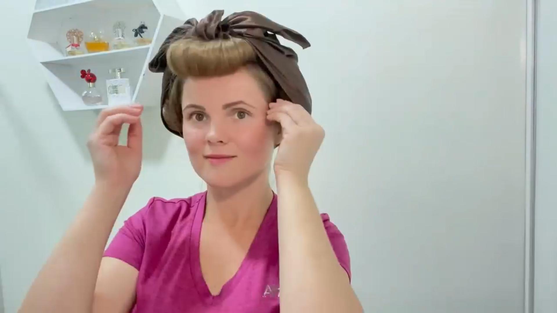Heatless Curls Overnight Set - Jumbo Flexi Rods Aus Samt/Satin, Für Lockere Locken über Nacht, Inkl. Seidenschal