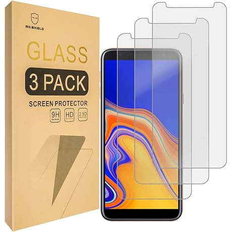 Mr.Shield [3-Pack] Tempered Glass Screen Protector for Samsung Galaxy J4 Plus/J4+