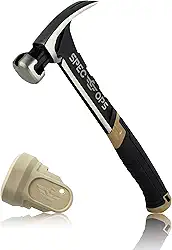 Spec Ops Martelo de moldura Tools, 590 ml, Rip Claw, Face Lisa, Aderência Absorvente de Choque, 3% Doado a Veteranos