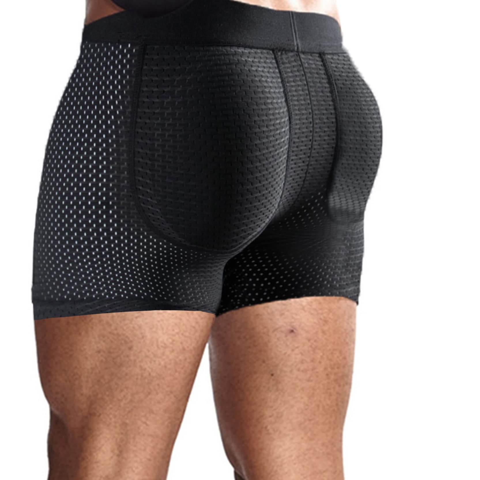 Pantalones cortos moldeadores de malla para hombre y calzoncillos bóxer de compresión 8