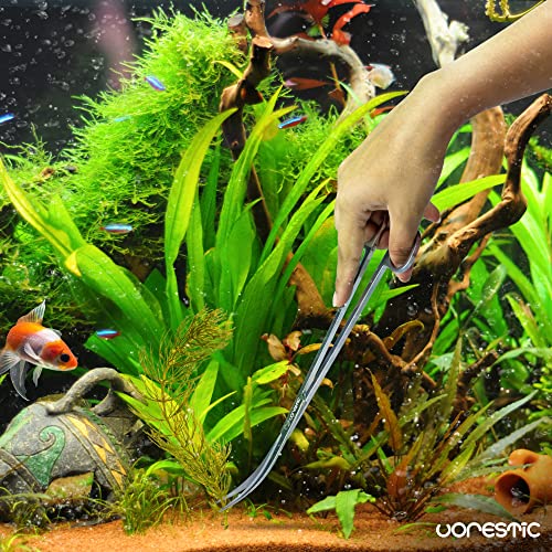 VORESTIC Aquarium Schere 25cm, Aquarium Schere Gebogen, Terrarium Schere, Schere Aquarium Lang, Aquascaping Schere, Lange Schere für Aquarium Pflanzen - Image 8