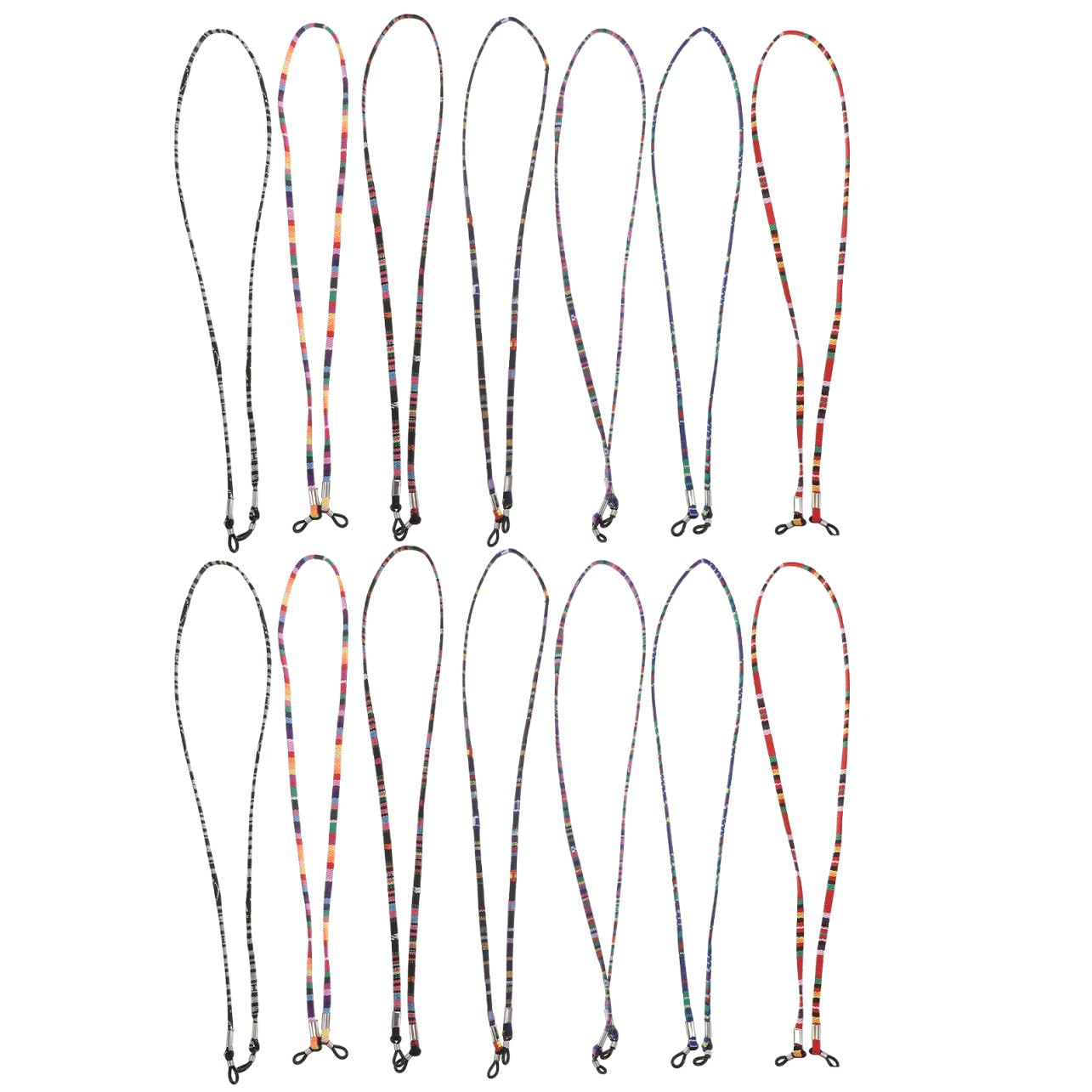 VALICLUD Brille Seil Brillenseil Zum Aufhängen Brillenketten Zum Aufhängen Anti-verlorener Brillenbügel Brillenband Glashaltekette Hängende Kette Polyester Baumwolle 14pcs*6