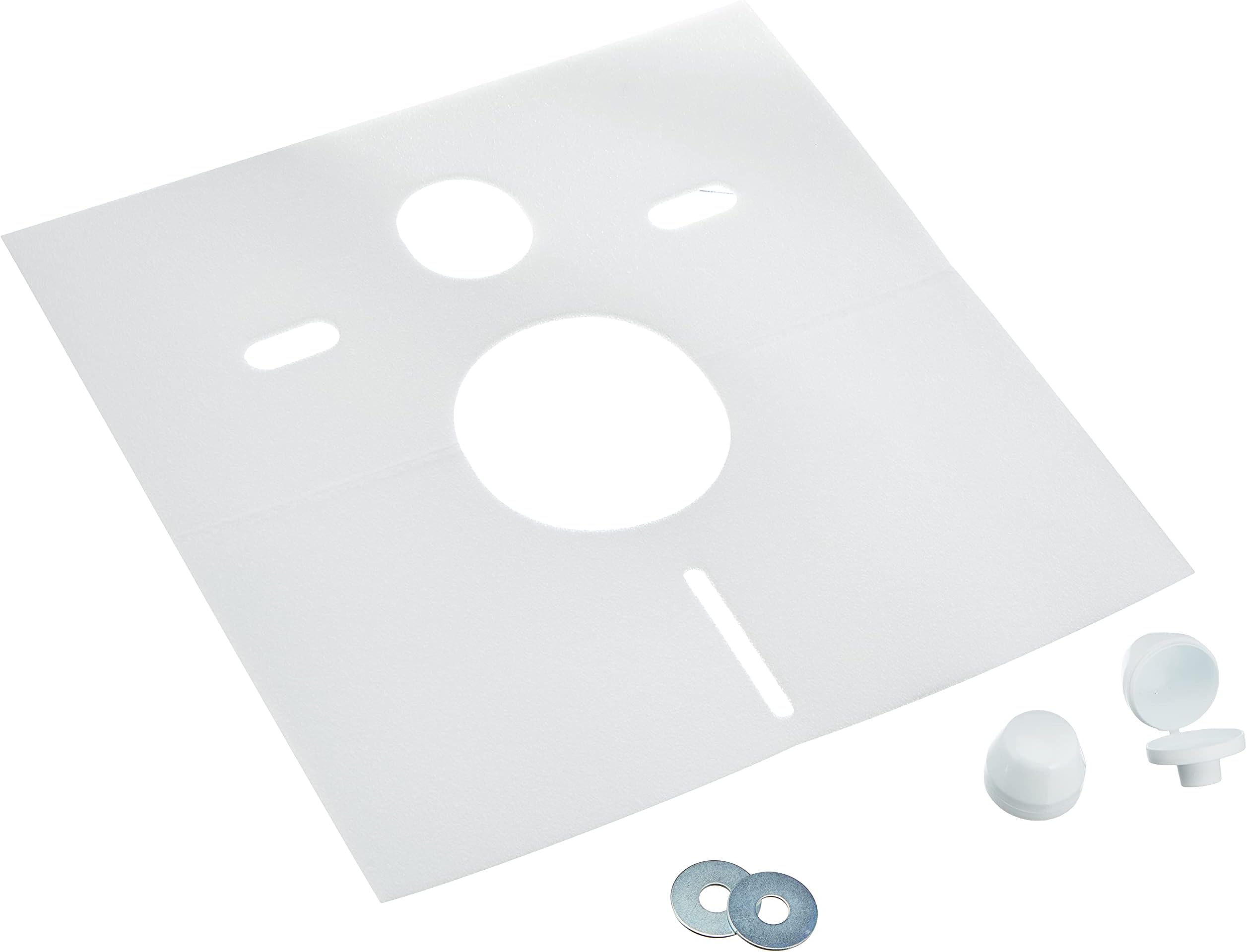 Soundproofing Kit for Wall-Hung Toilets and Bidets, Set of 1, White, 16.002.00 0000