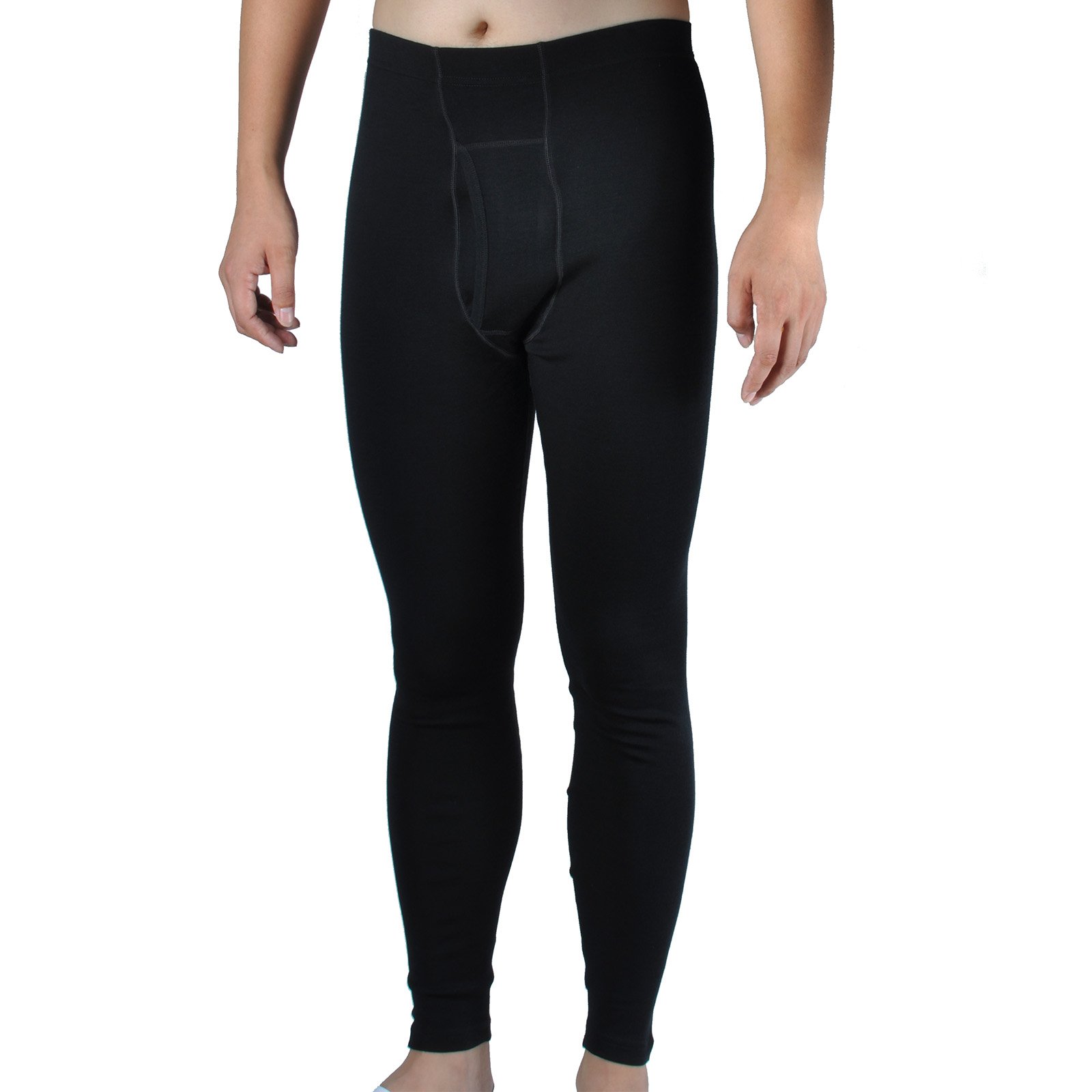 100% Merino Wool Men's Midweight Base Layer Thermal Underwear Bottoms Pants Long John