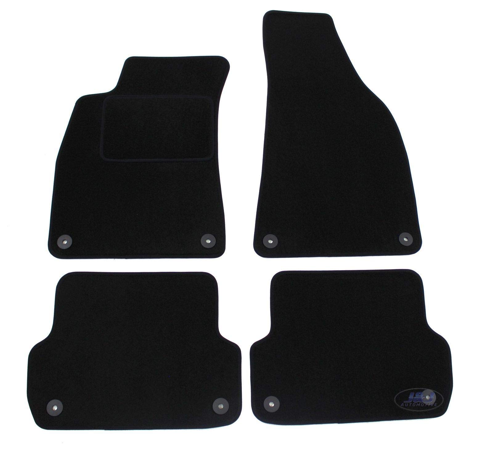J&J AUTOMOTIVE - Tappeti Auto In Velluto Su Misura Per Nissan Navara D40 (2005-2015) - Set Di 4 Pezzi Anteriori E Posteriori, Antiscivolo