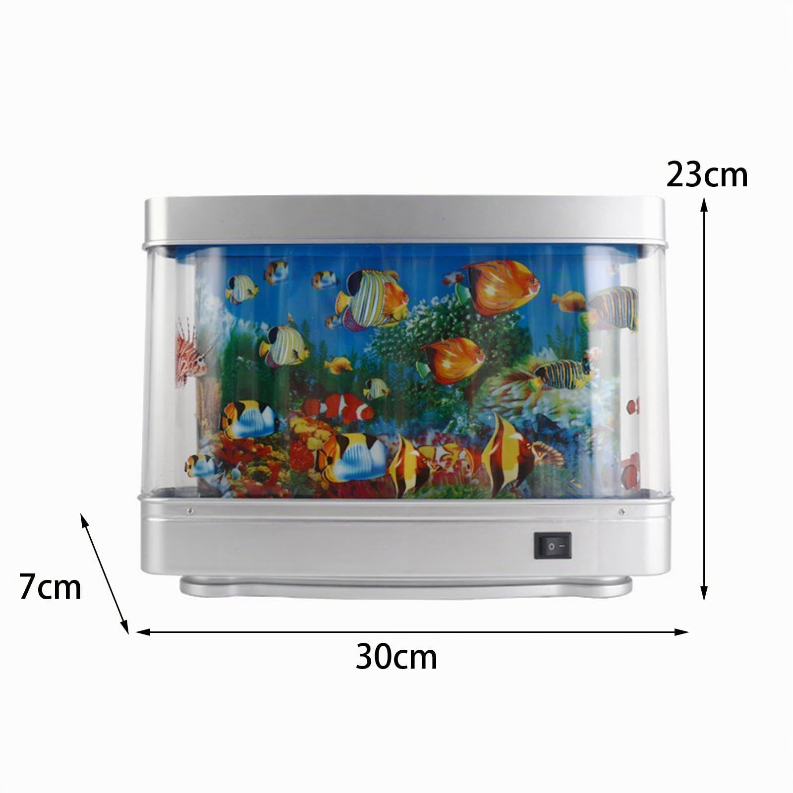 MagiDeal Lampada d'atmosfera per Acquario Luce Notturna Lampada Decorativa per Acquario per Pesci Viste Decorazione per Stanza in Movimento per
