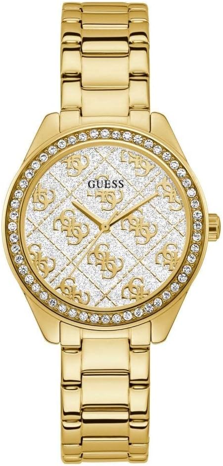 GUESS Girls Analog Watch with Stainless Steel Strap GW0001L2