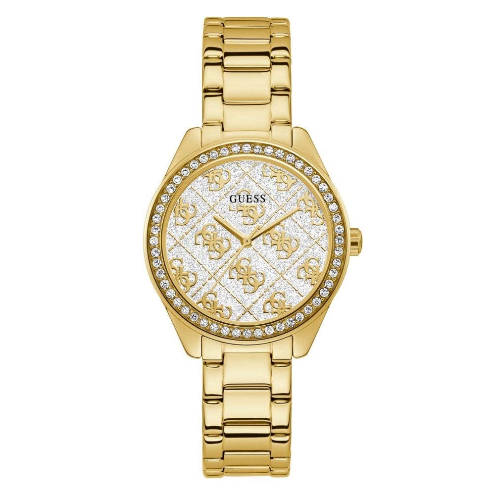 GUESS Girls Analog Watch with Stainless Steel Strap GW0001L2