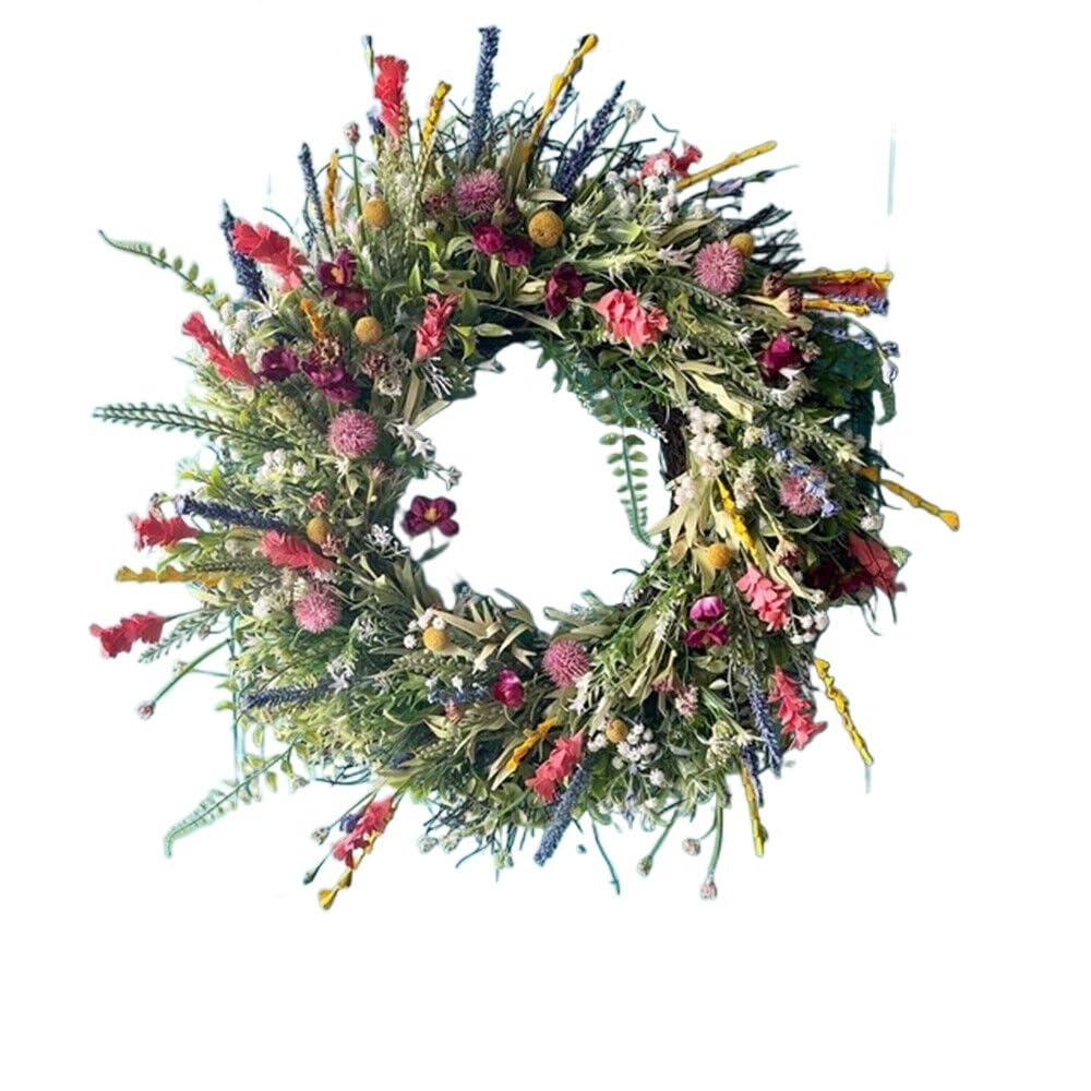 Artificiale Ghirlanda Grande ghirlanda da parete con ciondolo Fiore decorativo colorato artificiale for esterni for porta d'ingresso Decorazioni for la casa for matrimoni (Color : 40CM)