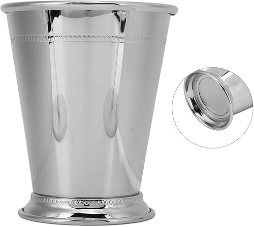 Miniatura 7 de Tazas de julep de menta plateada, taza de julep de menta, tazas de julep de menta de acero inoxidable, taza de julep de acero inoxidable elegante