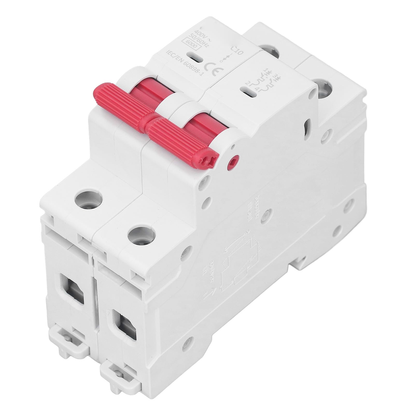 Interruttore Automatico miniaturizzato 400 V 10kA, 2 poli, C, 80 A, D=70 mm
