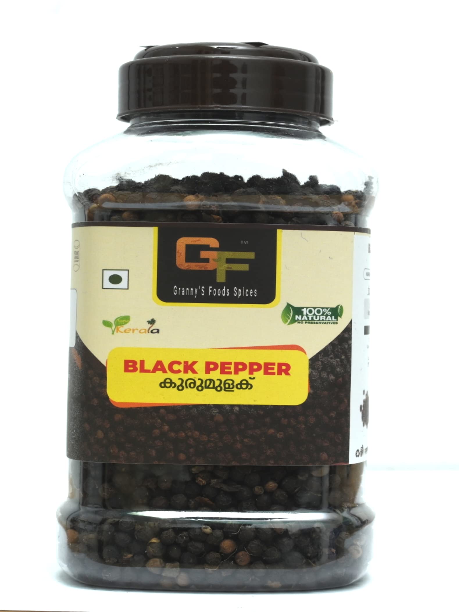 Grannys Foods Kerala Black Pepper (Washed & Graded)/Idukki Special Black Pepper Whole/Kali Mirch/Rich Flavour/100% Natural,250 Grams (B0B66T53BW) Amazon Price History, Amazon Price Tracker