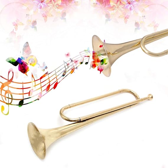 Retro B Flat Bugle Trumpet School Band Cavalry Beginner Orchestra New Party Gift Musical Instrument Parts