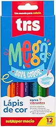 Lápis De Cor Mega Soft Color - 12 Cores - Tris