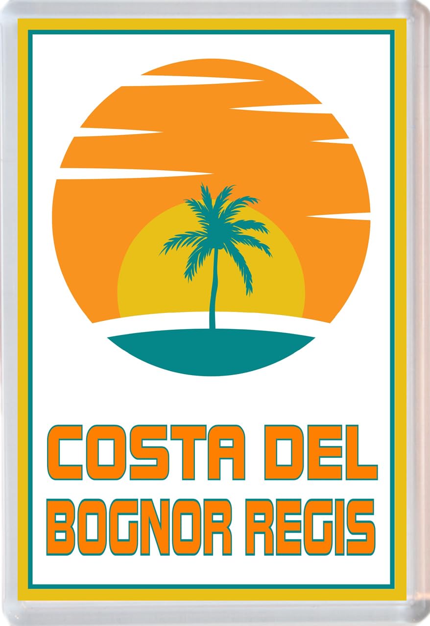 Baked Bean Store Multicolor Costa Del Bognor Regis - Jumbo Fridge Magnet 96 X 67Mm