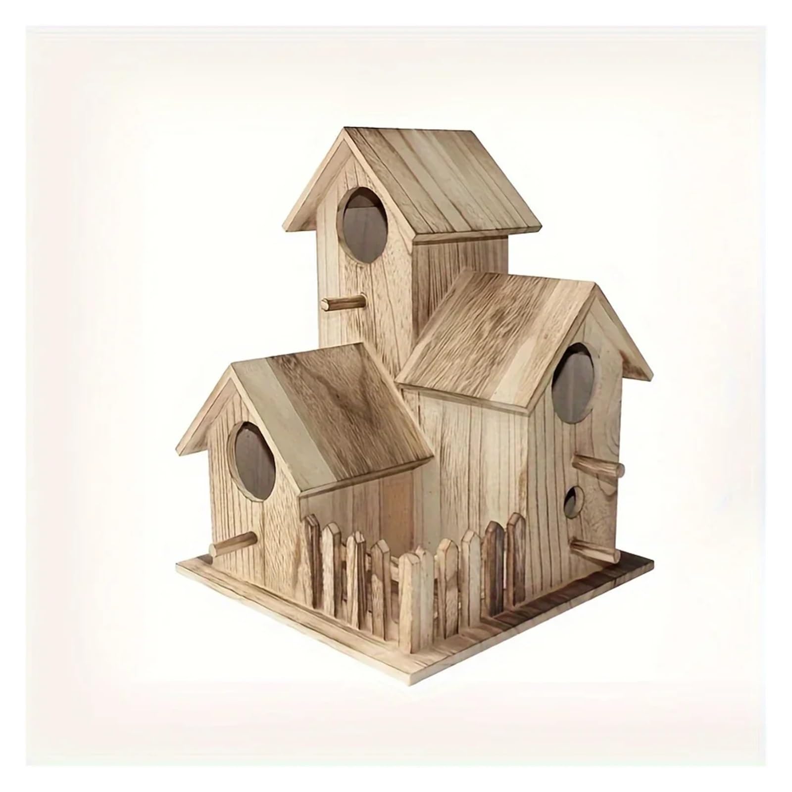 Nistkasten 1 Stück süßes Vogelnest, Vogelhaus im Villa-Stil, Papageiennest, aus Holz, Vogelkäfig-Zubehör, Vogelkäfig(Color 1)